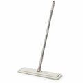 Hunitere Light Gray Flat Mop with Slim Handle and Wide Cleaning Pad