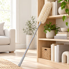 Hunitere Extendable Microfiber Duster with Slim Silver-Tone Handle