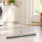 Hunitere Light Gray Floor Squeegee with Long Handle and Wide Blade