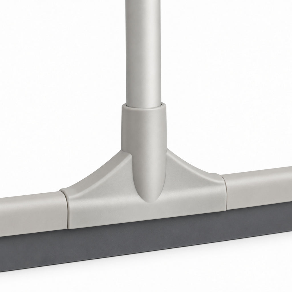 Hunitere Light Gray Floor Squeegee with Long Handle and Wide Blade