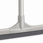 Hunitere Light Gray Floor Squeegee with Long Handle and Wide Blade