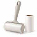Hunitere Cream Lint Roller Set with Refill Roll and Easy-Grip Handle