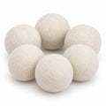 Hunitere Cream Felt-Look Laundry Ball Set with Soft Round Design