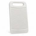 Hunitere White Ribbed Washboard with Built-In Handle