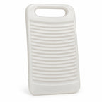 Hunitere White Ribbed Washboard with Built-In Handle